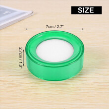 Groene plastic 7 cm diameter sponsvinger natte geldkassier 2 stuks