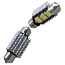 2 x 36 mm 3 SMD 5050 LED fehlerfreie Kuppel-Festtagsleuchte mit Kühlkörper