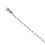 Edelstahlperlen, 10 cm lang, 2,4 mm Durchmesser, 100 Stück, silberfarben 8