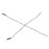 Edelstahlperlen, 10 cm lang, 2,4 mm Durchmesser, 100 Stück, silberfarben 4