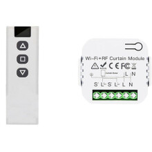 Tuya Smart Life WiFi 433Mhz kaihdinkytkin RF-kaukosäätimellä sähkörullaverhon ohjaukseen, 1RC 1RE