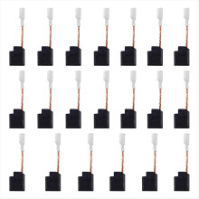 Paquete de 20 escobillas de carbón de repuesto para motor eléctrico 650916-01, compatibles con D28402, D28110, D28112, D28401N, D28803 y D28065