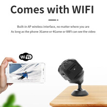 Mini verborgen camera Draadloze beveiliging WiFi Kleine IP-camera's Smart Home Nachtzicht Magnetische camcorder Surveillance