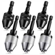 Schnellspannbohrfutter-Bit, Schnellwechsel-Adapter-Verlängerung für Schraubendreher 0,3–6,5/0,3–3,6 mm