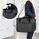Sewing Accessories Bag Ergonomic Handle Magnetic Closures-Black 7