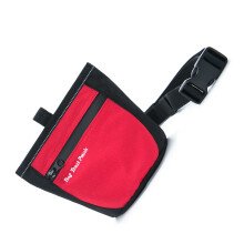 Portable Pet Training Waist Bag Treats Bag For Dog Outdoor-Red