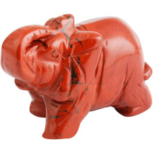 Valentijnsdagcadeaus, helende stenen: rozenkwarts olifant, handgesneden sculptuur, schattige edelsteen met energie voor huis- en kantoordecoratie,