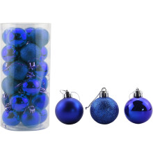 Festive Shatterproof Christmas Ornaments, 3 Special Finishes Shiny Matte Glitter Orange Hanging Decorations, Ideal For Families With Kids Pets, 24 Pie