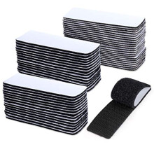Tiras adhesivas de velcro de alta resistencia, adhesivos laterales resistentes a los arañazos para uso en interiores y exteriores, con gran poder
