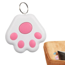 Pet Tracker Mini GPS For Dogs And Cats Cat Claw Shape Real Time Location Tracking Key Finder Pink