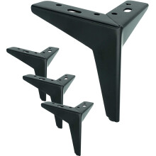 Werten Sie Ihre Möbel mit diesen schwarzen Metall-Möbelfüßen für Ihre DIY-Projekte auf. Sie zeichnen sich durch hochwertige Materialien und eine