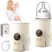 2025 Upgrade Portable Fles Warmer voor Reizen Comfortabele Fles Warmer Onderweg Snelle Opwarming Langdurige Opwarming tot 6-10 Uur 6000 mA
