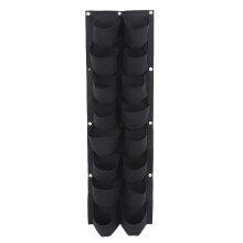 Eco Friendly Breathable Grow Bags Multi Pocket Hanging Planters Felt Material Plant Grow Bag Vertical Wall Garden Planter Reusable Indoor Outdoor Plan