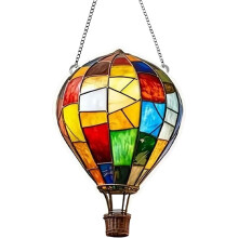 Solar Heissluftballon Laterne mit Flamme Weg Flackernd Flamme Licht Wasserdicht Haengbar Outdoor Laterne