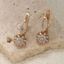 Ohrringe für Damen, elegante Zirkon-Ohrringe für den Sommer E0054