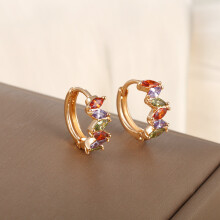 Ohrringe für Damen, elegante Zirkon-Ohrringe für den SommerE0009