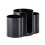 3 in 1 Plastic Makeup Cotton Pad Holder Vertical Space-Black 1
