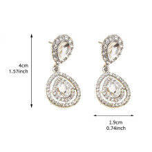 Elegante Ohrringe aus einer Legierung für Damen, Internet-Prominente, hochwertige Accessoires für festliche Anlässe aus Silber
