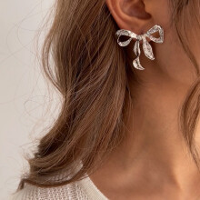 Ohrringe, schlichte Legierungsohrringe, Schmuck, Sonnenblumenohrringe 03467-Silber