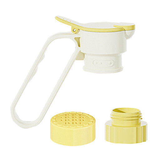 Beverage Filter Spout Caps with Removable Strainer-Yellow