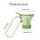 Beverage Filter Spout Caps with Removable Strainer-Yellow 4