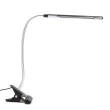 LED-bordlampe med aftagelig klemme, justerbar belysning, fleksibel arm, berøringssensor, antirefleks, hurtigmonteringsdesign, langvarig LED til