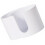 Support rond en plastique de coton de maquillage pour le-Blanc 1