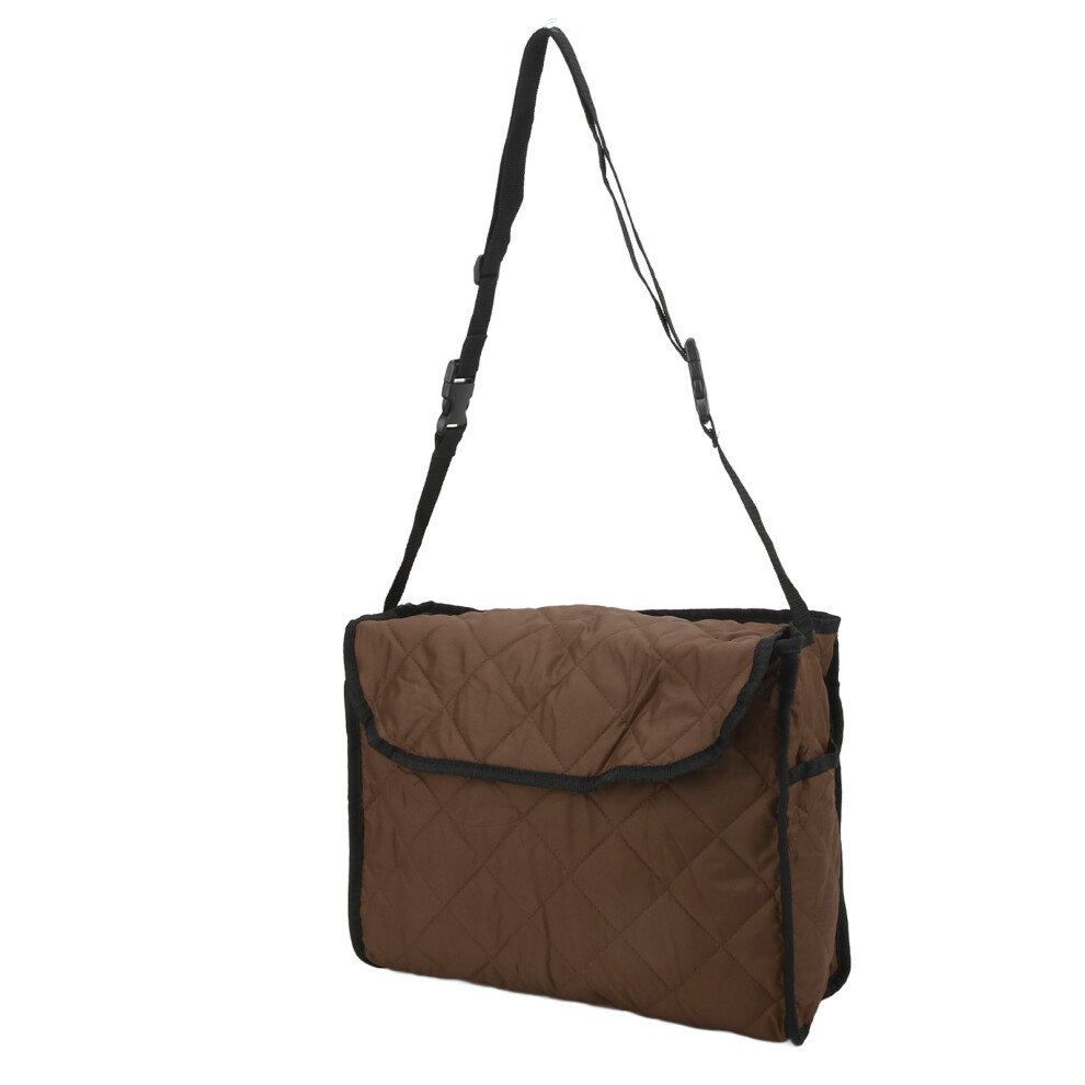 Versatile Storage Bag For Wheelchairs And Walkers, Quilted Cotton Wheelchair Pouch Backpack With Large Capacity And Adjustable Hanging Options, Multif