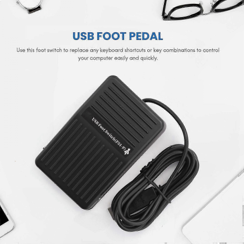 PC USB-Fußschalter-Keyboard-Pedal 2