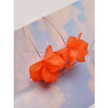 Blütenblatt-Ohrhänger, Orange