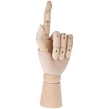 Art Mannequin Hand, Ideal For Drawing, Painting And Sculpture, With Perfectly Proportioned Flexible Fingers And Articulated Wrist, Durable Hard Wood C