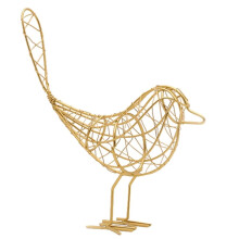 Statuie de pasăre lucrată manual, pasăre din sârmă metalică care ridică decorul casei tale la înălțimi artistice