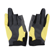 Guanti resistenti all'acqua, guanti da ciclismo ad alta visibilità con palmo in gel di silicone antiscivolo, compatibili con touchscreen, tessuto a