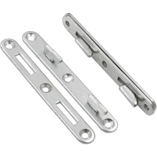 Conjunto de 4 peças de conexão para trilho de cama de madeira, gancho redondo de zinco de 5 polegadas para cama - Yvan 2