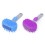 Nonslip Handle Pet Baths Brush Double Head Pet Baths-Blue 2