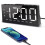 Schlichtes Design, LED-Schreibtischuhr mit 2-Schwarz Monochrom 2