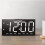 Schlichtes Design, LED-Schreibtischuhr mit 2-Schwarz Monochrom 7
