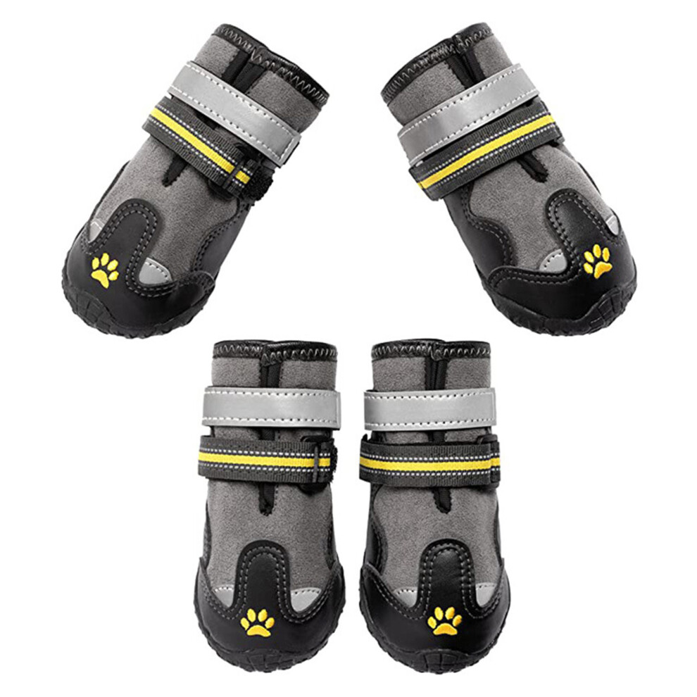 4Pieces Dog Shoes Waterproof Breathable Paw Protectors-7-image-OPC-PN92JSX-NEW