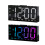 Schlichtes Design, LED-Schreibtischuhr mit 2-Schwarz Monochrom 4