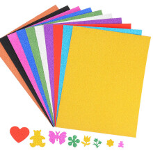 20 Blatt Glitzerpapier zum Basteln, 29,7x21cm A4 Bunt Glitzer Papier, Bunt Glitterkarton Bastelpapier für DIY Grußkarten Scrapbooking Glitter Craft