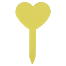Ornamenti da giardino e identificazione delle piante, etichette per piante in acrilico a forma di cuore, marcatori da giardino in PVC resistenti e