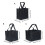 Oxford Fabric Gift Carriers Bag Reusable Multi-9 squares 4