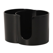 Duals Compartiment Plastic Badkamer Organizer voor-Zwart