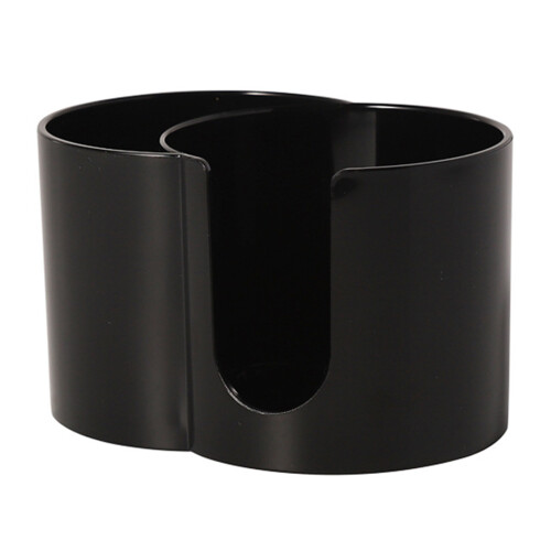 Duals Compartiment Plastic Badkamer Organizer voor-Zwart