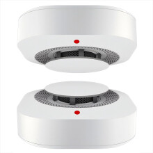 Photoelectric Smoke Detector Home Smoke Alarm With LED Light, Test/Silence Button, EN14604 Compliant, 2Pack