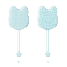 Silicone Pet Massage Brush Glove Double Side Design Safe-Blue