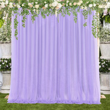 Transforma tu espacio: Cortinas blancas de fondo, hilo de belleza sin arrugas para decoración de bodas, fiestas y fotografía.