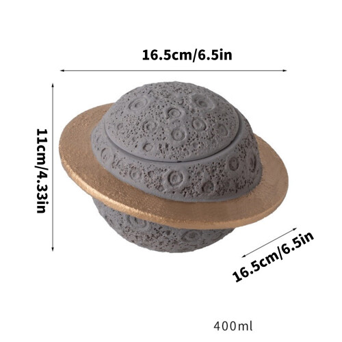 Planet Theme Pet Cremation Container Ashes Holder Cements-Pink 2