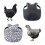 Bird Back Guard Pecking Prevention Design Easy-Black and white 1