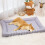 Oversized Dog Bed with Waterproof Cover Soft Nest-Blue L 3